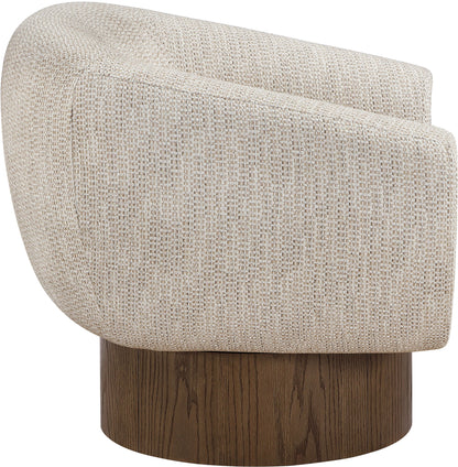Avella - Interwoven Fabric Swivel Accent Chair