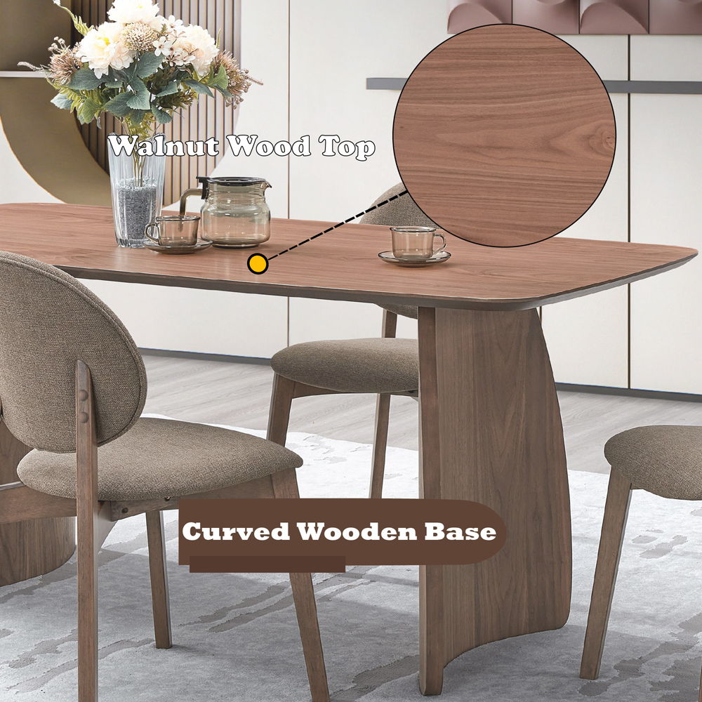 Hadasa - Dining Table - Walnut