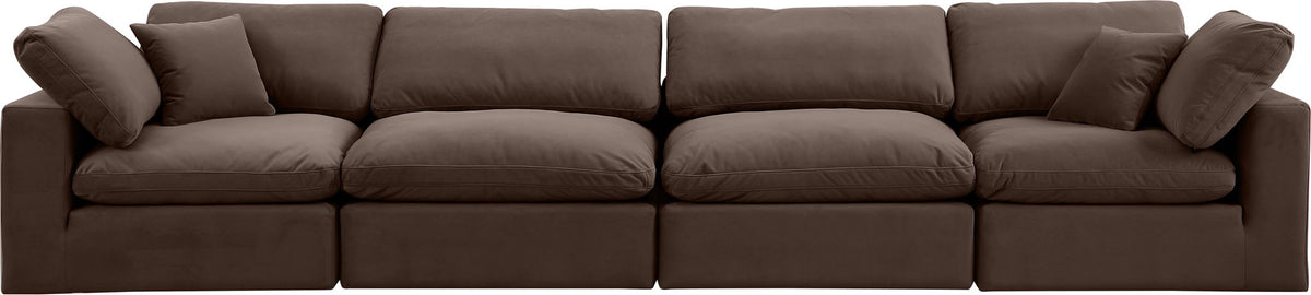 Comfy - Velvet Modular Sofa 4 Seats