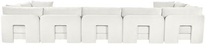 Hammond - Velvet Performance Fabric Upholstered 7 Piece U-Shaped Sectional