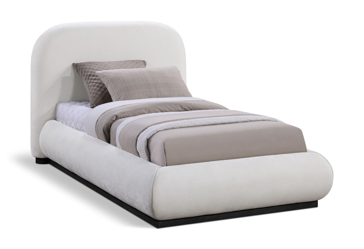 Vaughn - Chenille Bed With Black Base