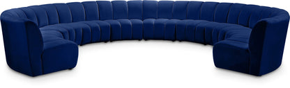 Infinity - 10 Piece Velvet Modular Sectional