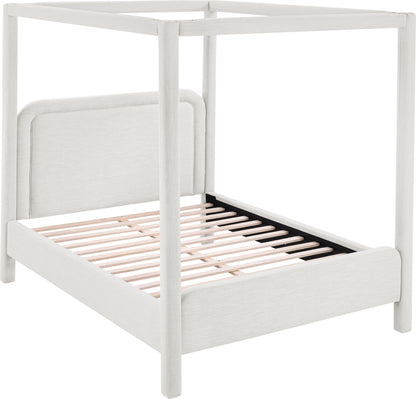 Salina - Linen Textured Fabric Upholstered Bed