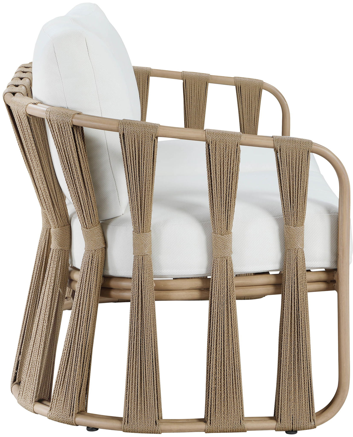 San Pietro - Resilient Waterproof Fabric 60.5" Upholstered Outdoor Patio Loveseat