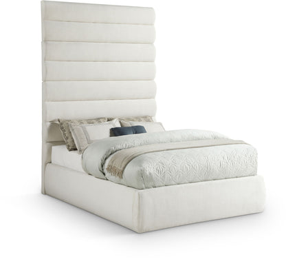 Adam - Linen Fabric Bed With 89" Headboard