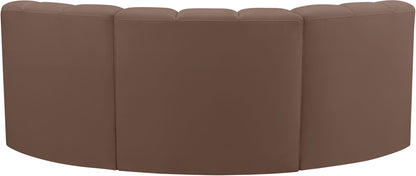 Arc - Faux Leather 3 Piece Modular U-Shaped Sofa