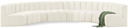 Arc - Velvet 8 Piece U-Shaped Modular Sofa