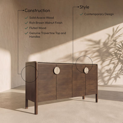 Varenna - Acacia Wood Sideboard / Buffet