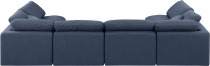Indulge - Linen 6 Piece Modular U-Shaped Sectional