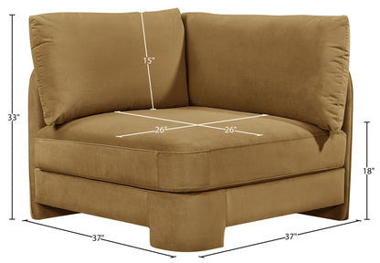 Hammond - Velvet Performance Fabric Upholstered Corner Chair