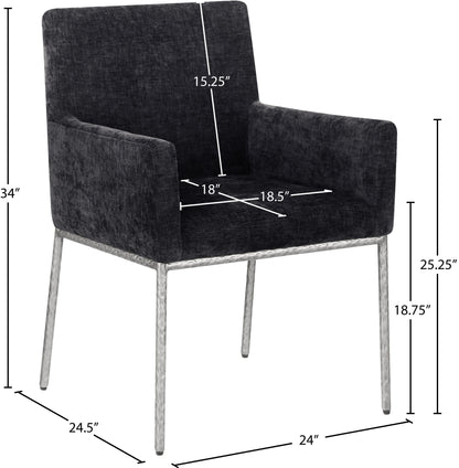 Reeves - Dining Chair With Silver Legs (Set of 2)