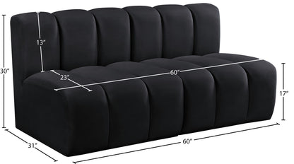 Arc - Velvet 2 Seats Modular Sofa