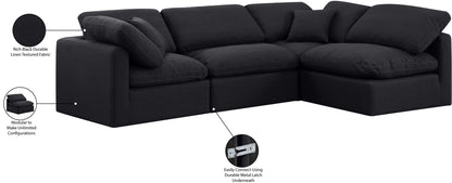 Indulge - Linen 4 Piece Modular Sectional
