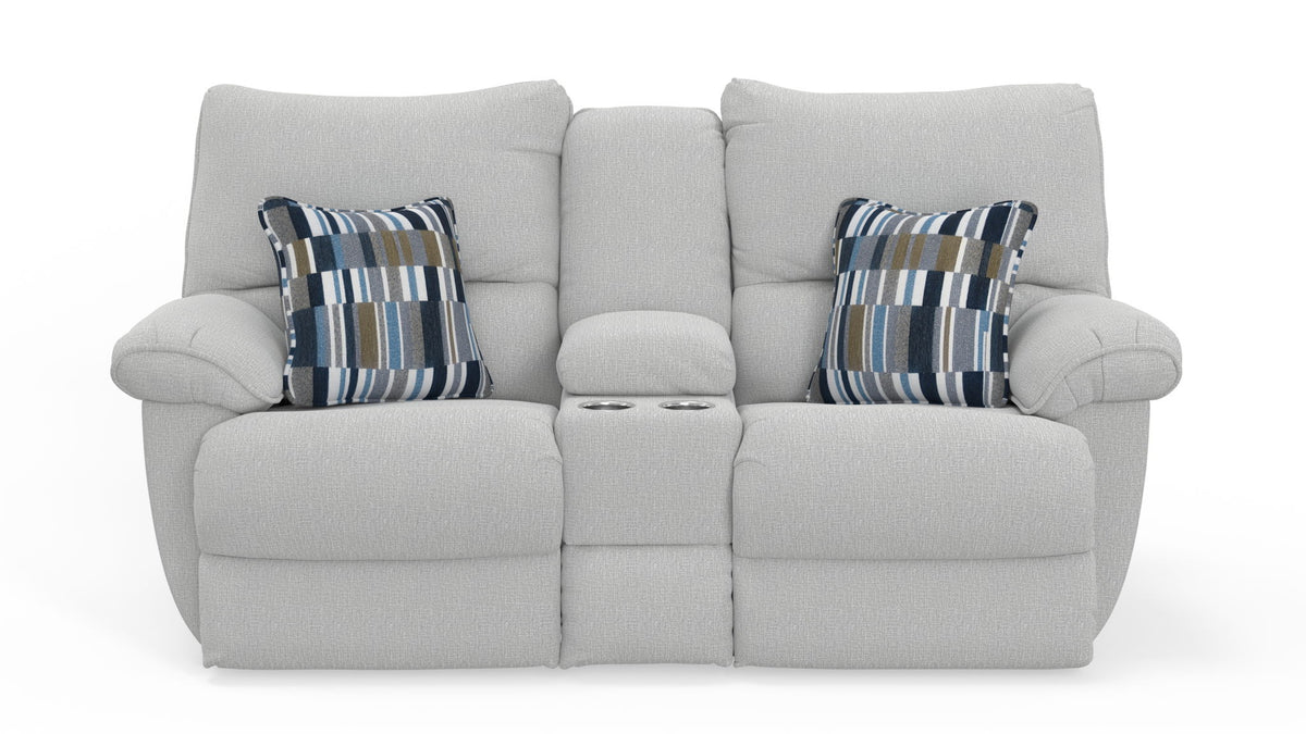 Lenny - Power Lay Flat Reclining Console Loveseat