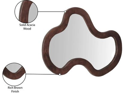 Oblique - Mirror - Wood