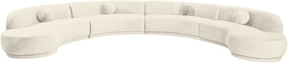 Avra - 189" Velvet Performance Fabric Upholstered Sectional