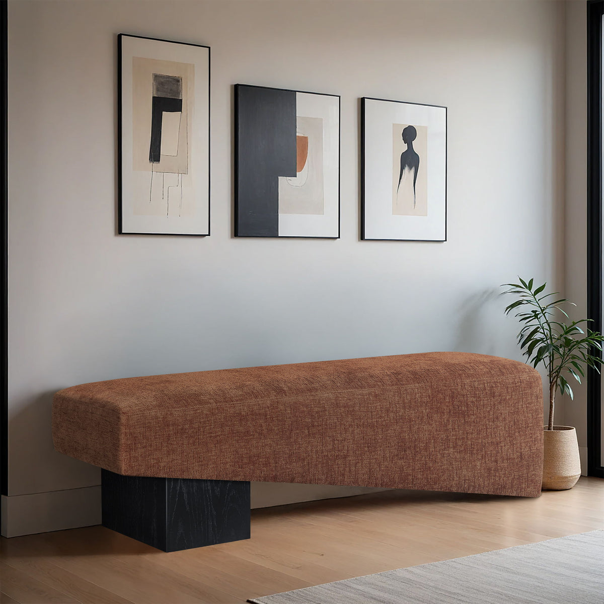 Alora - Bench - Black Base