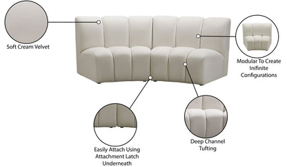 Infinity - 2 Piece Velvet Modular Sectional