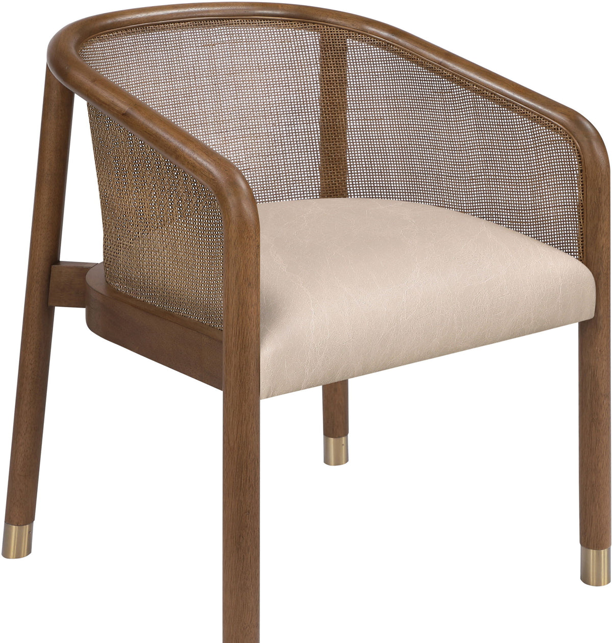 Sylvan - Vegan Leather Dining Chair (Set of 2) - Brown Frame