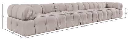 Orin - Fabric Velvet 5 Piece Modular Sofa