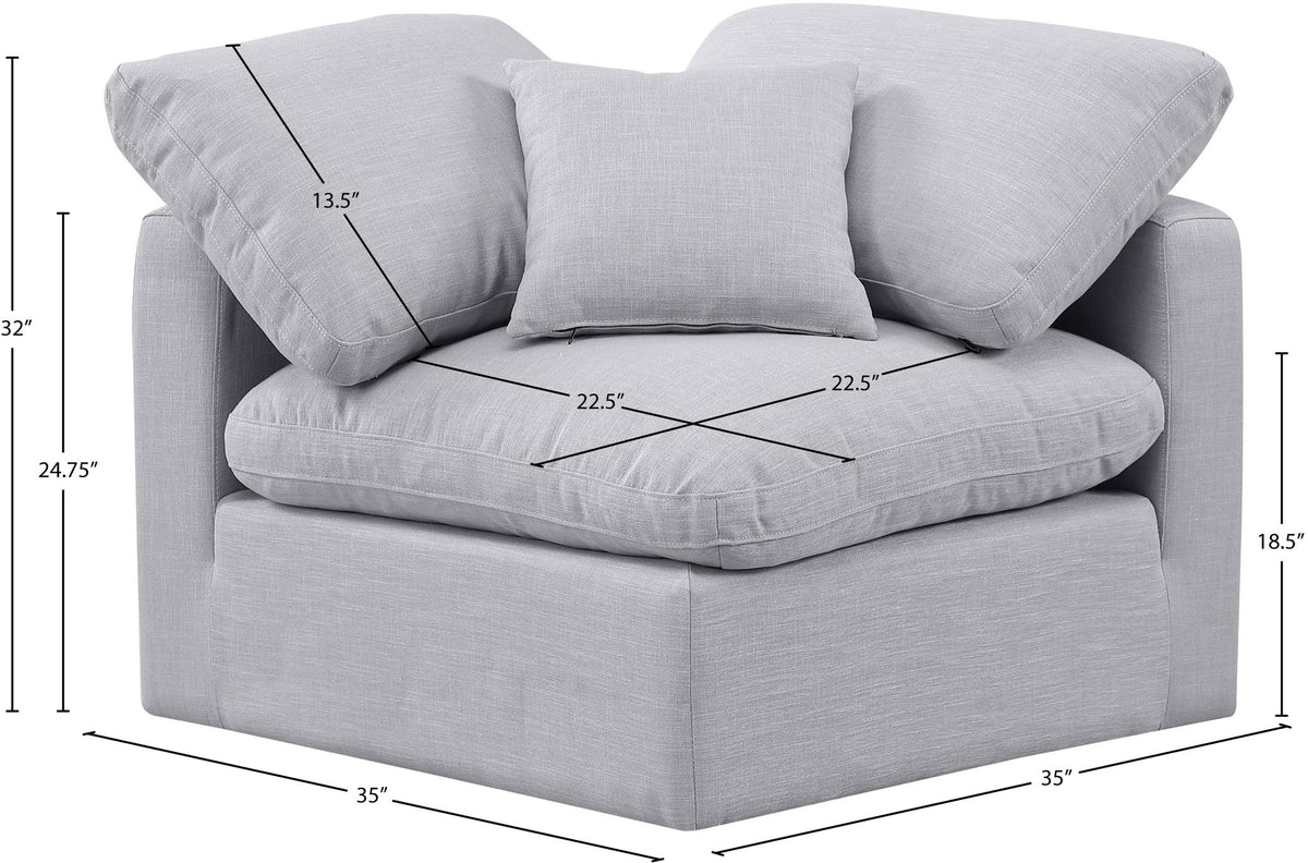 Indulge - Linen Corner Chair