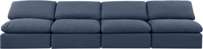 Indulge - Linen 4 Seat Modular Armless Sofa