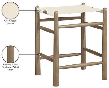 Santos - Backless Counter Stool With Stained Brown Base