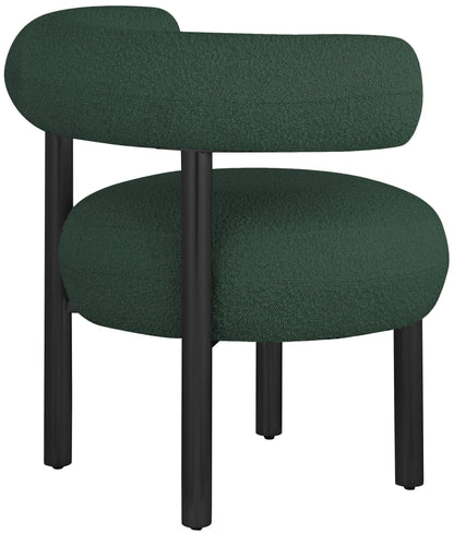 Bordeaux - Boucle Fabric Accent Chair With Black Legs