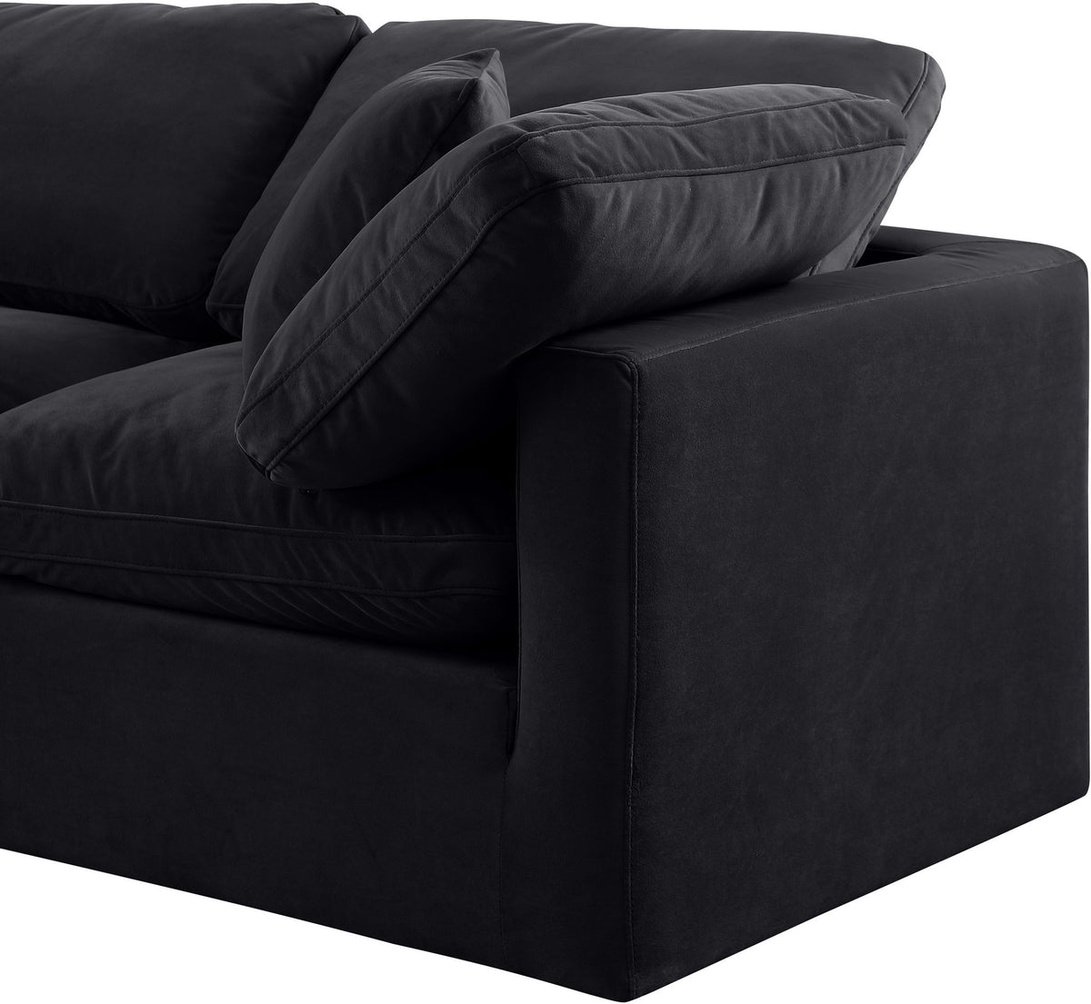 Indulge - Velvet 5 Piece Modular Sectional With Chaise