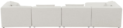 Cube - Linen 5 Piece Modular Sectional With Chaise