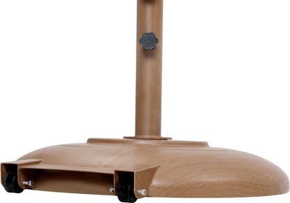 Fiji - Aluminum Patio Umbrella With Round Teak Base