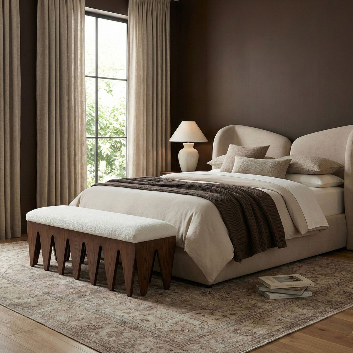Altair - Bench - Dark Brown Base