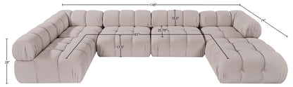 Orin - 6 Piece Modular Sectional (3 Modular Chairs, 2 Corner Chairs & Ottoman)