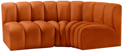 Arc - Velvet 3 Piece Sofa