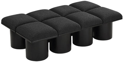 Pavilion - 8 Piece Modular Bench With Black Base