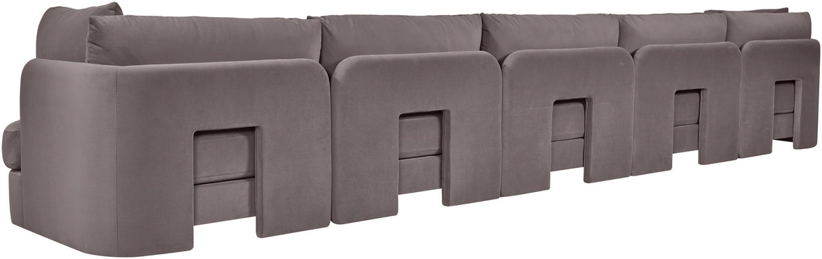 Hammond - Velvet Performance Fabric Upholstered 5 Piece Sofa