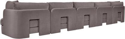 Hammond - Velvet Performance Fabric Upholstered 5 Piece Sofa