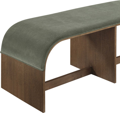 Sable - 52" Velvet Performance Fabric Upholstered Bench