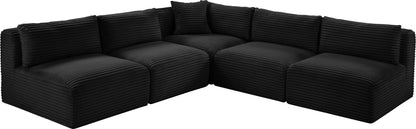 Shaggy - 5 Piece Modular Corner Armless Sectional