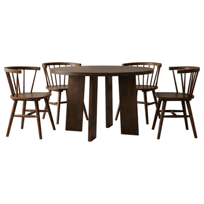 Strouse 5-piece Dining Set Walnut