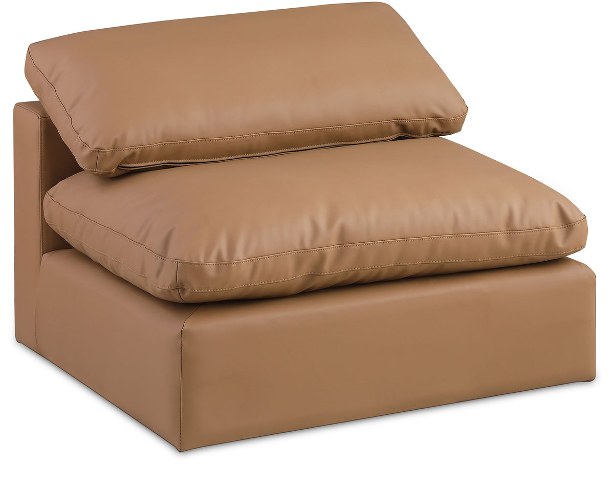 Comfy - Faux Leather Armless Chair