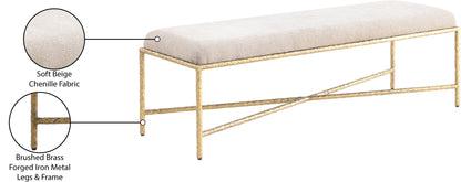 Valley - Bench With Gold Frame