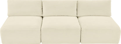 Shaggy - 3 Seat Modular Armless Sofa