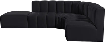 Arc - Velvet 5 Piece Corner Modular Sofa