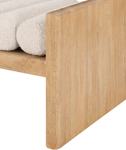 Waverly - Bench With Natural Frame