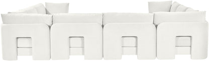Hammond - Velvet Performance Fabric Upholstered 8 Piece U-Shaped Sectional