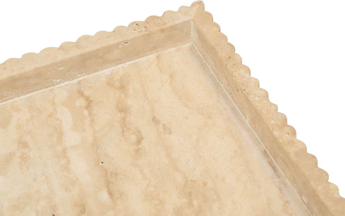 Hannah - Travertine Tray - Beige