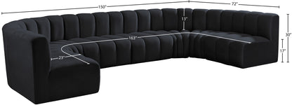 Arc - Velvet Modular U-Shaped Sectional