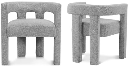 Athena - Boucle Fabric Dining Chair