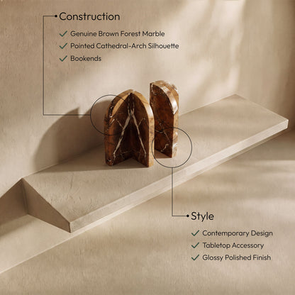 Dufresne - Genuine Marble Bookend